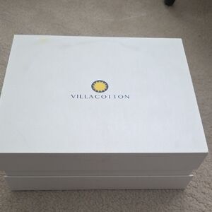 Villa Cotton White Box Tein Xl Sheet Set New
